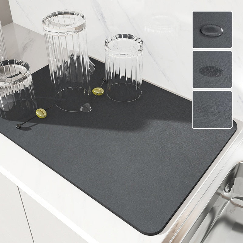 Super Absorbent Kitchen Draining Mat